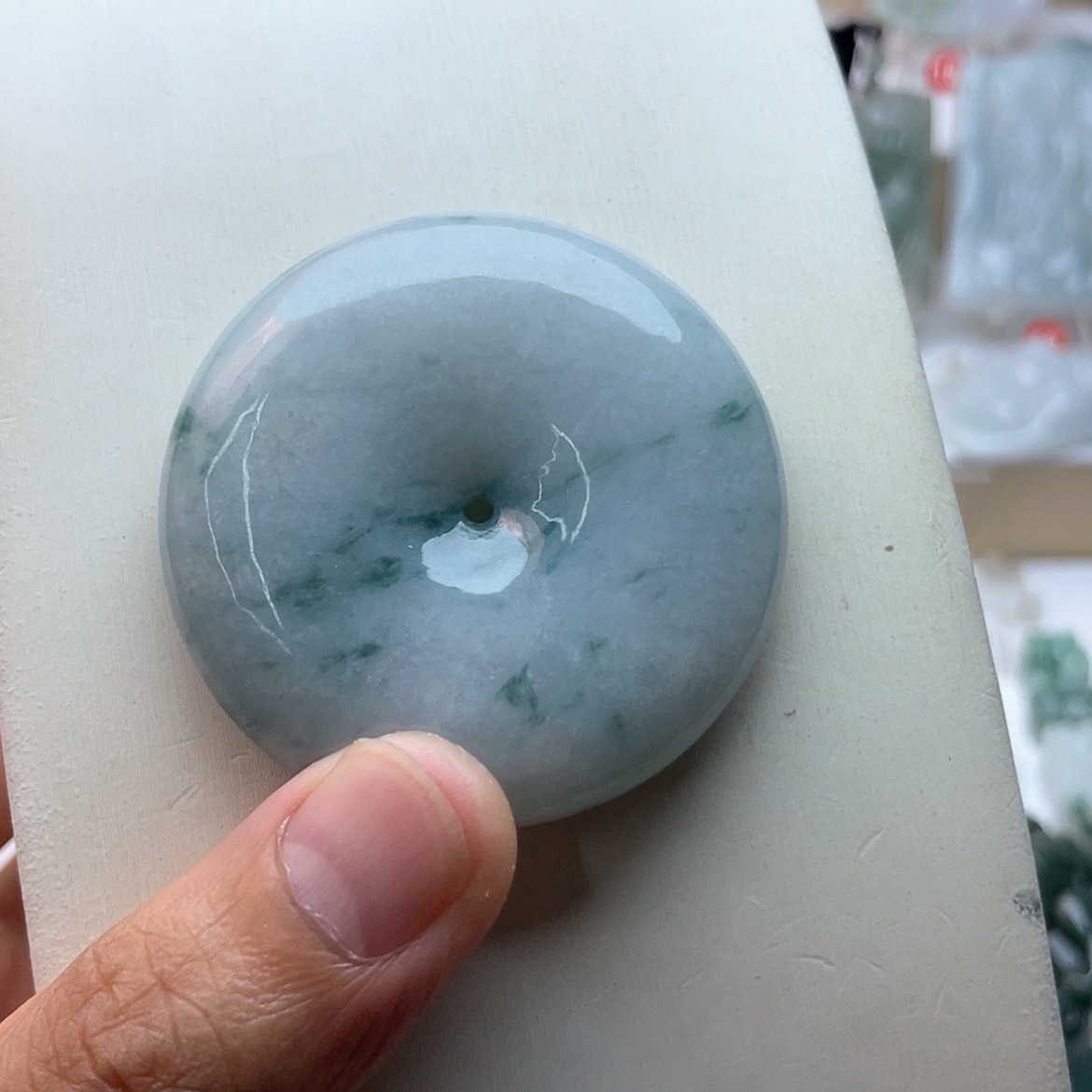 【闪购商品】翡翠未镶嵌颈饰糯**子翡翠