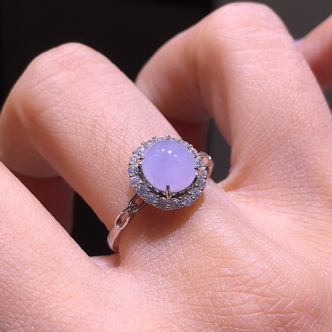 翡翠银S925镶嵌吊坠(不含链)