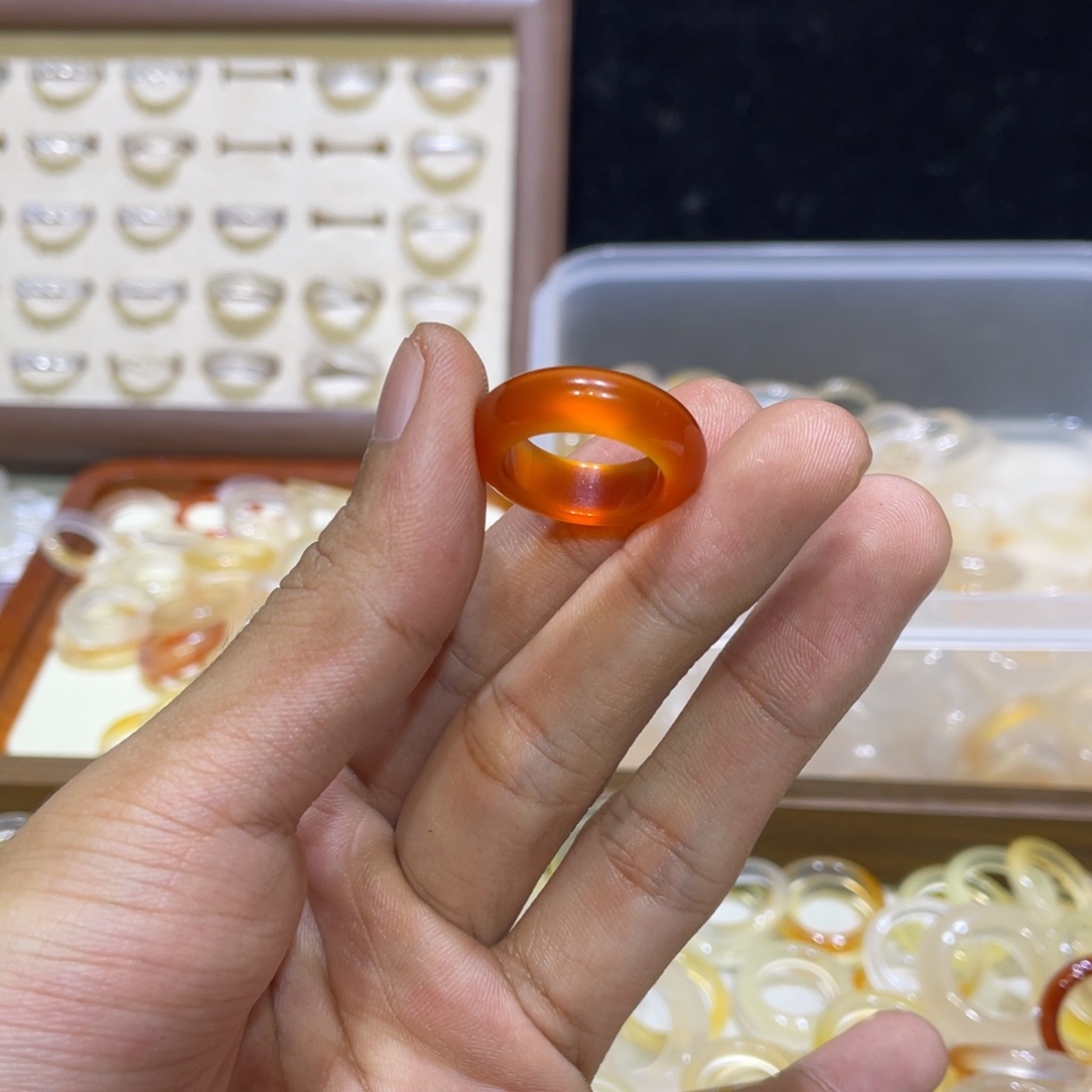 玛瑙/玉髓未镶嵌戒指574号港12