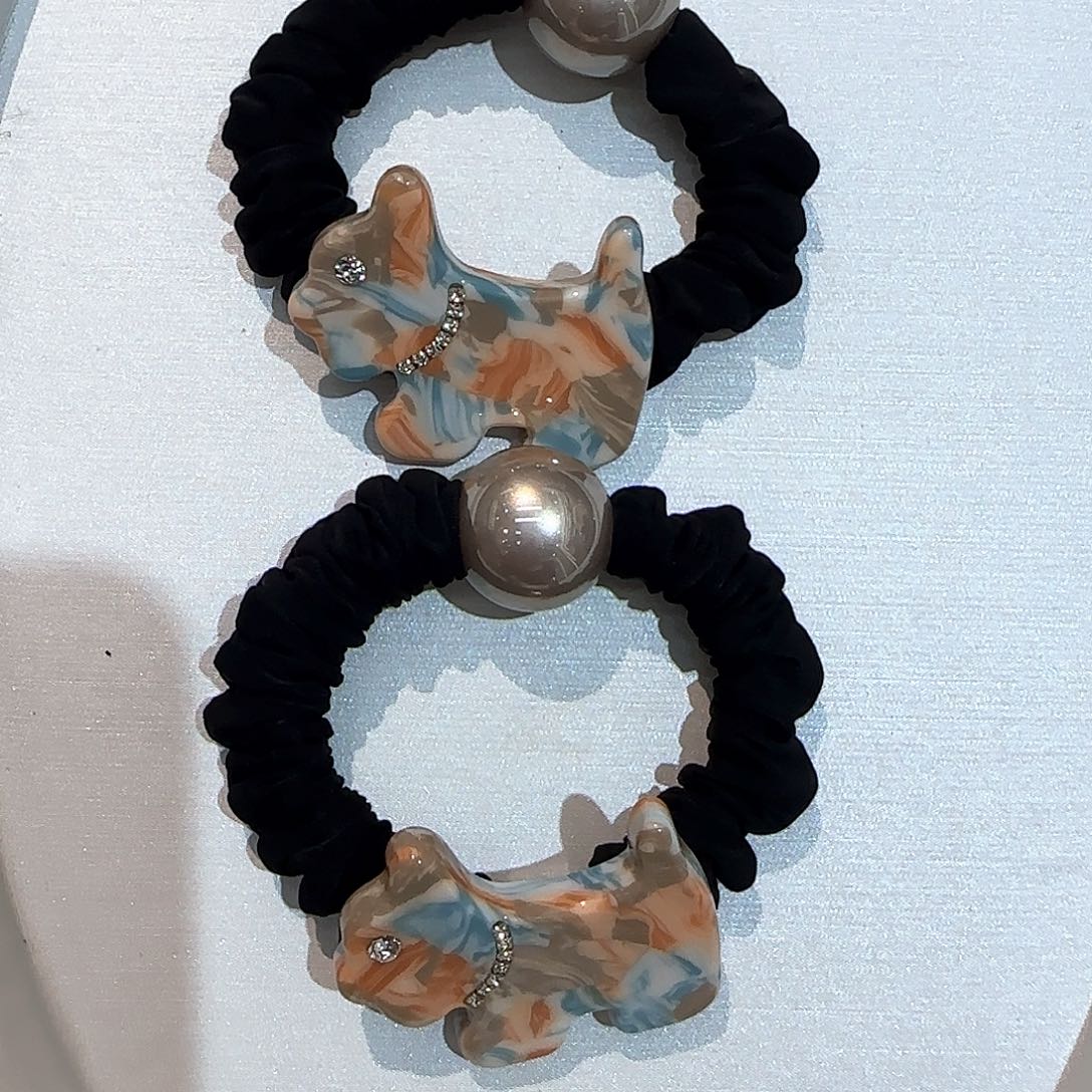 无非金属2个小狗发绳