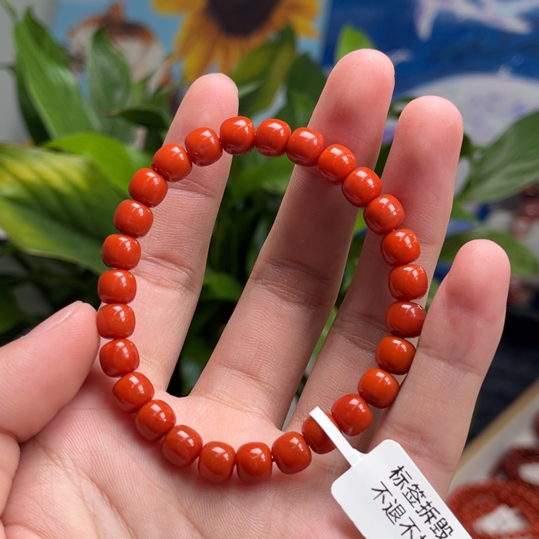 未镶嵌手链南红玛瑙保山冷水河老型手串7+