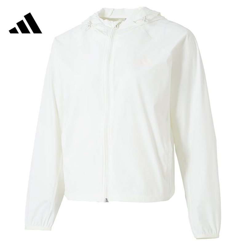 Adidas阿迪达斯夏季女子运动休闲夹克连帽外套JN0705