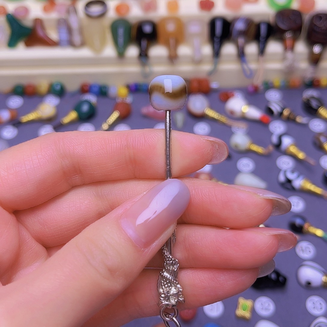 玛瑙/玉髓隔珠卡10+未镶嵌