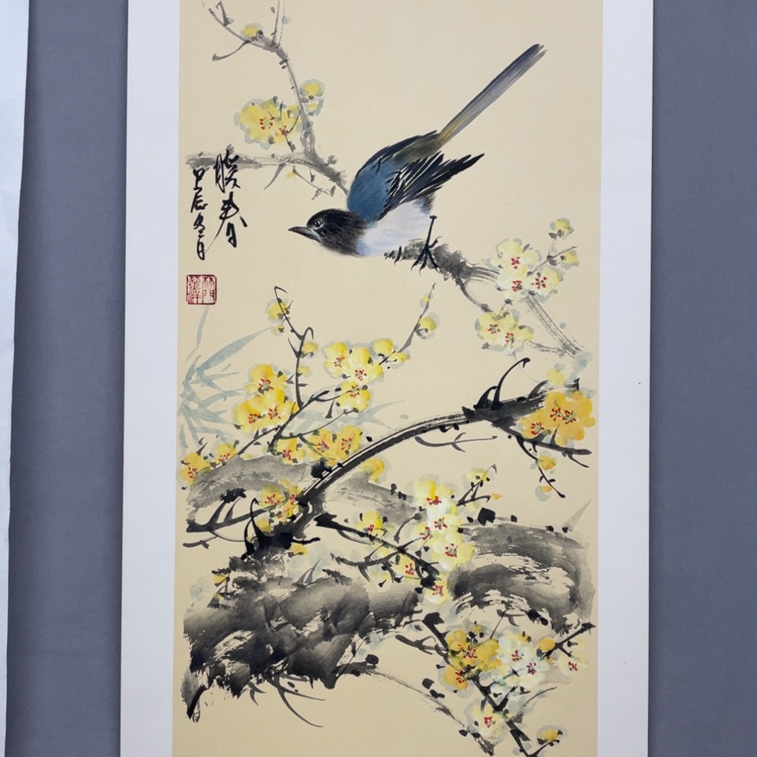 国画艺术家真人手绘