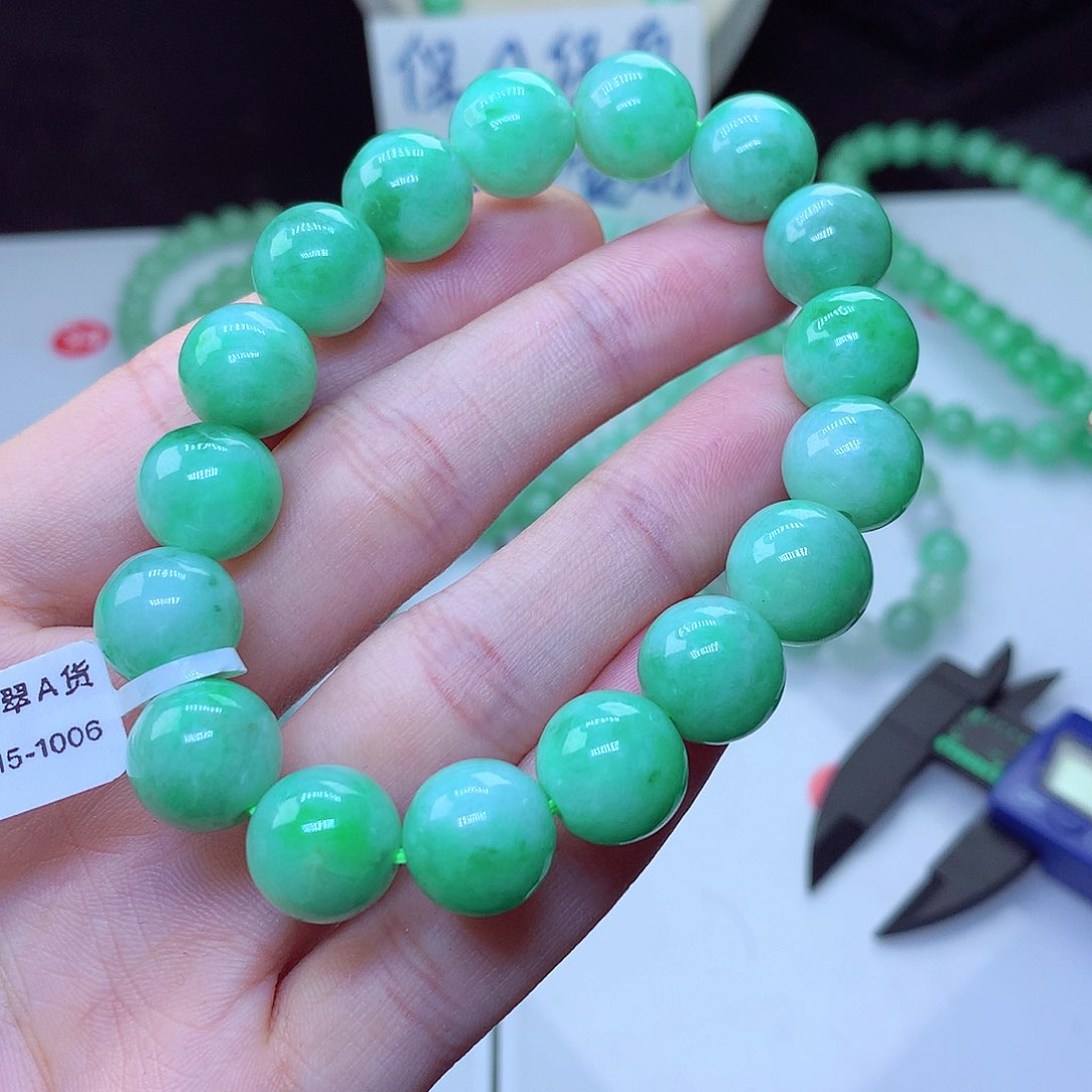 翡翠毛衣链未镶嵌清*