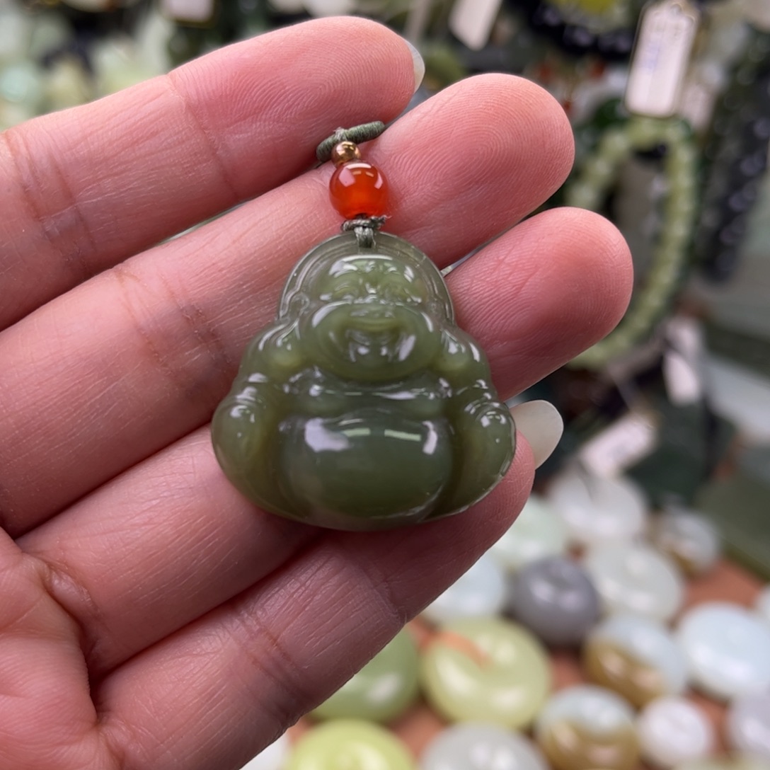 和田玉未镶嵌吊坠(不含链)