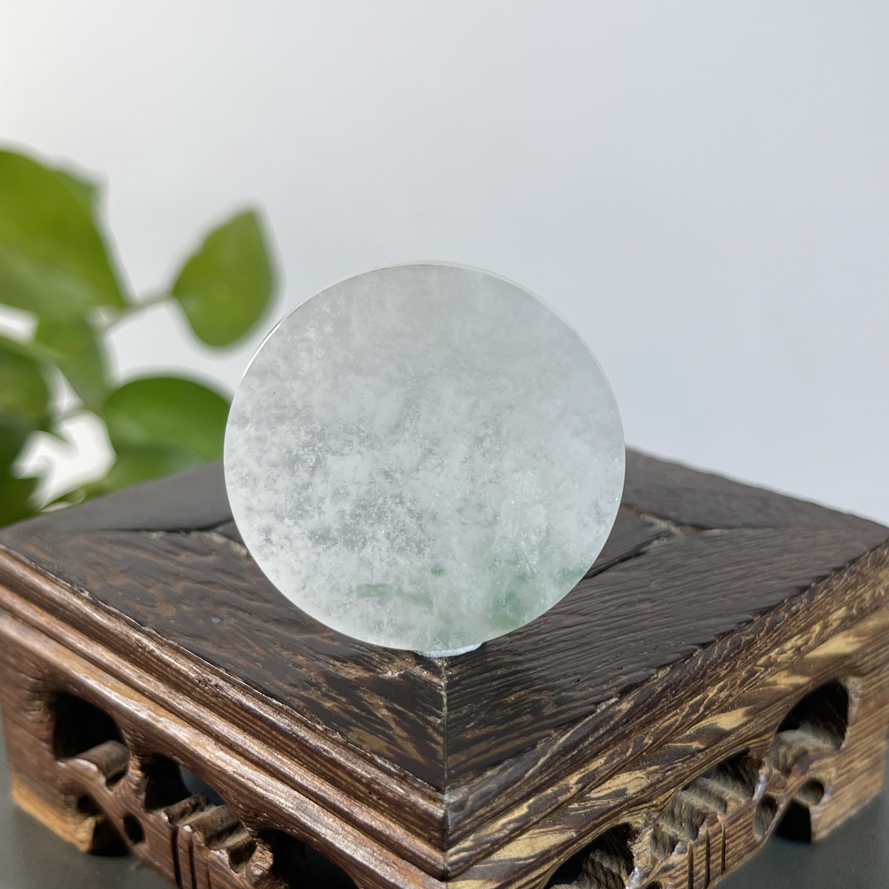 JSB01-92   天然缅甸A货翡翠 无事牌