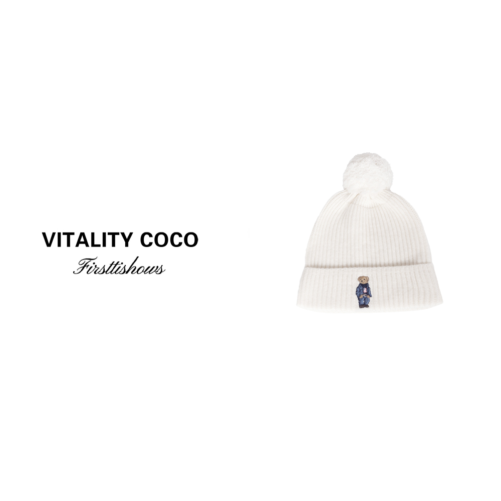 「VITALITY COCO」24秋冬帽子女秋冬羊绒保暖防寒针织帽1589
