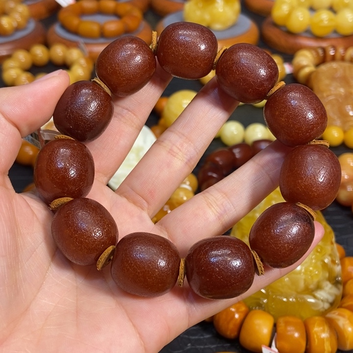 琥珀手链未镶嵌贺*多蜜蜡