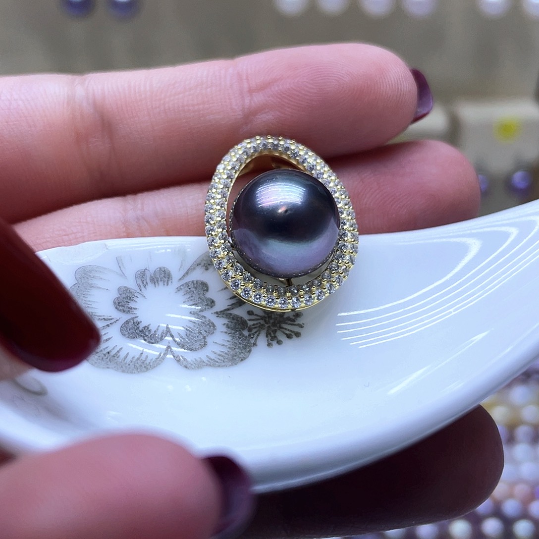 海水珍珠颈饰银S925镶嵌