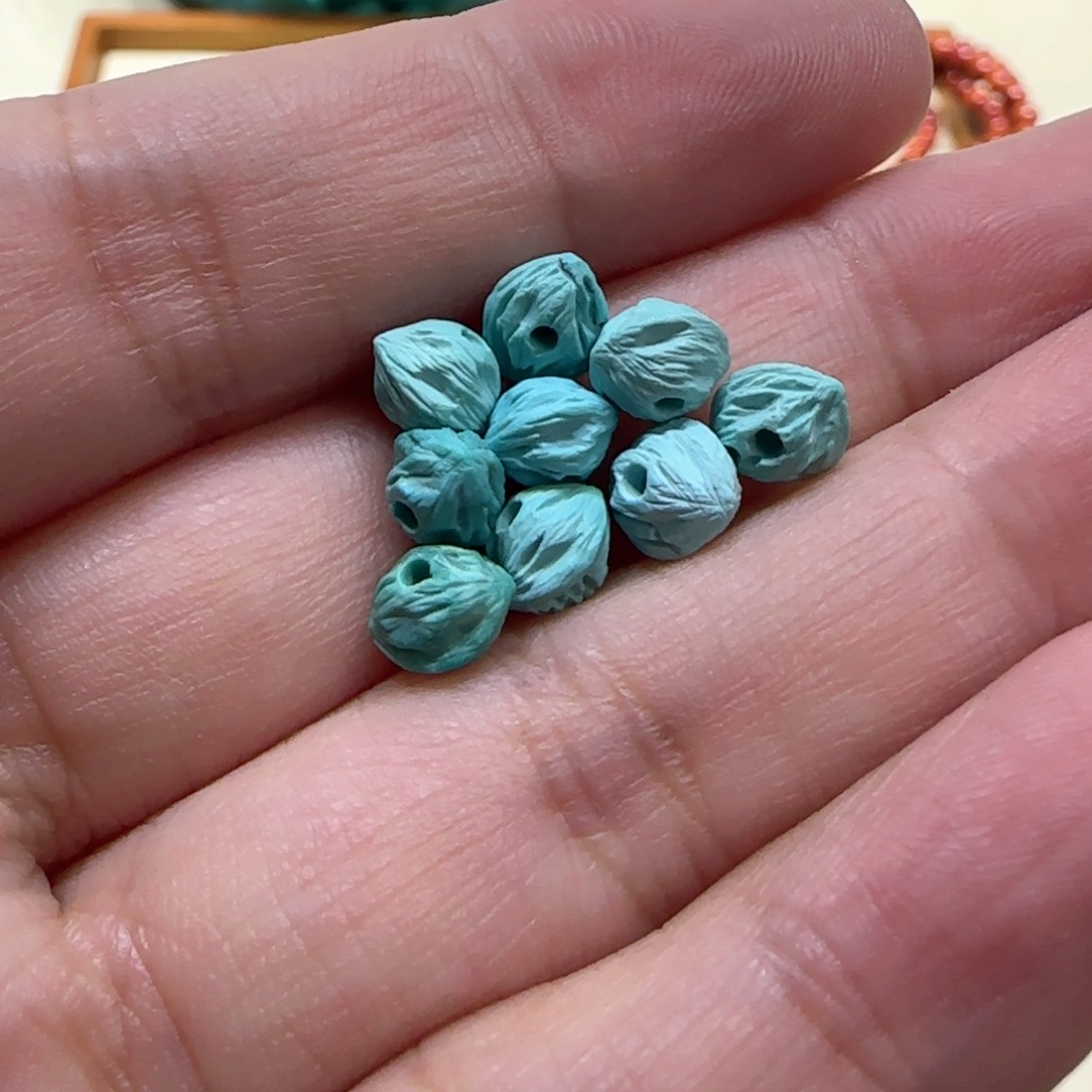 绿松石配饰未镶嵌我***鱼