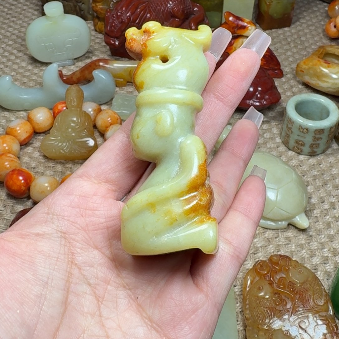 白玉菩提吊坠挂件