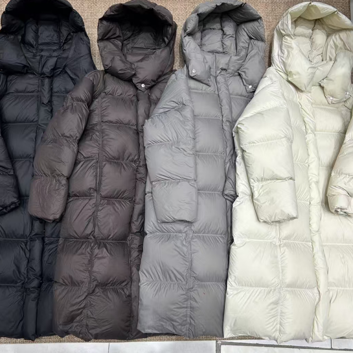 【李明女装】源头无吊牌8681长款泡芙羽绒服