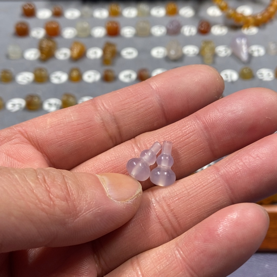 净***玩玛瑙/玉髓合金颈饰葫芦