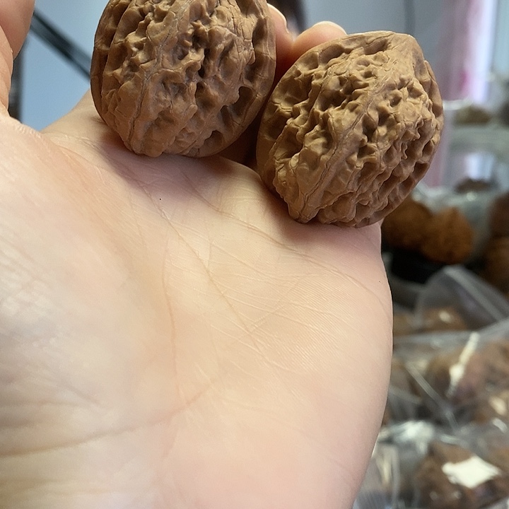 把件文玩核桃35.5红锦鲤油