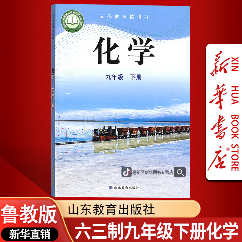 【新华书店-新版现货】六三制初中9九年级下册化学书鲁教版初三3