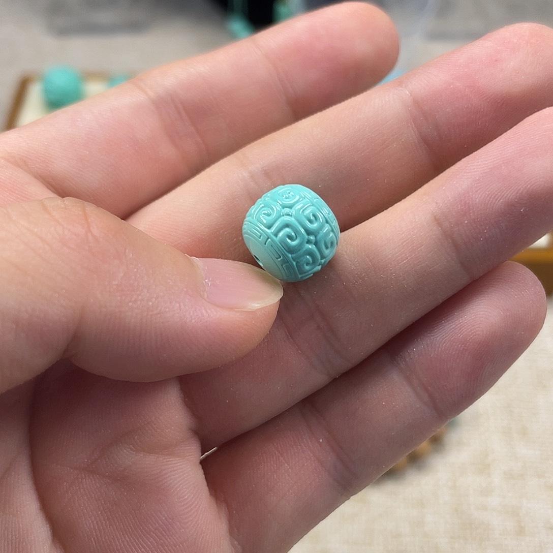 原生态湖北松配饰，直径12