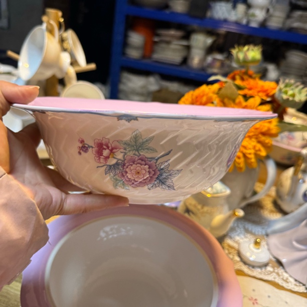 骨瓷10寸没有盖的大碗瑕疵款