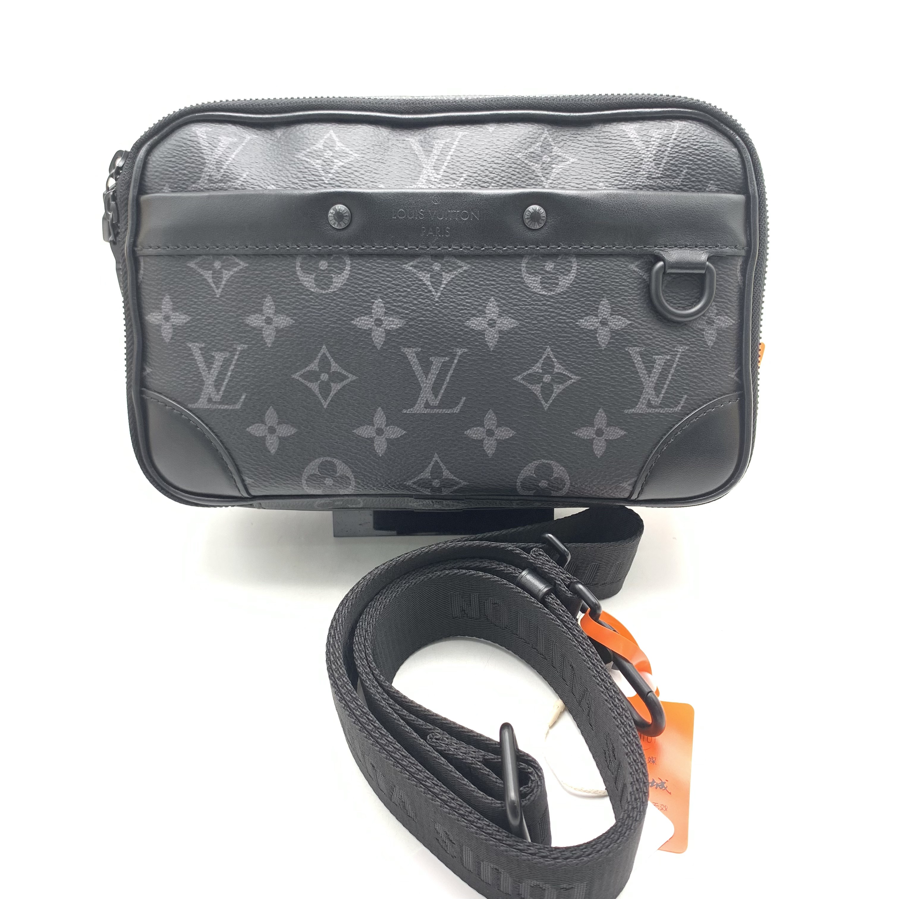 99新 LouisVuitton/路易威登 LV黑老花斜挎包/10021435 肩包 经典