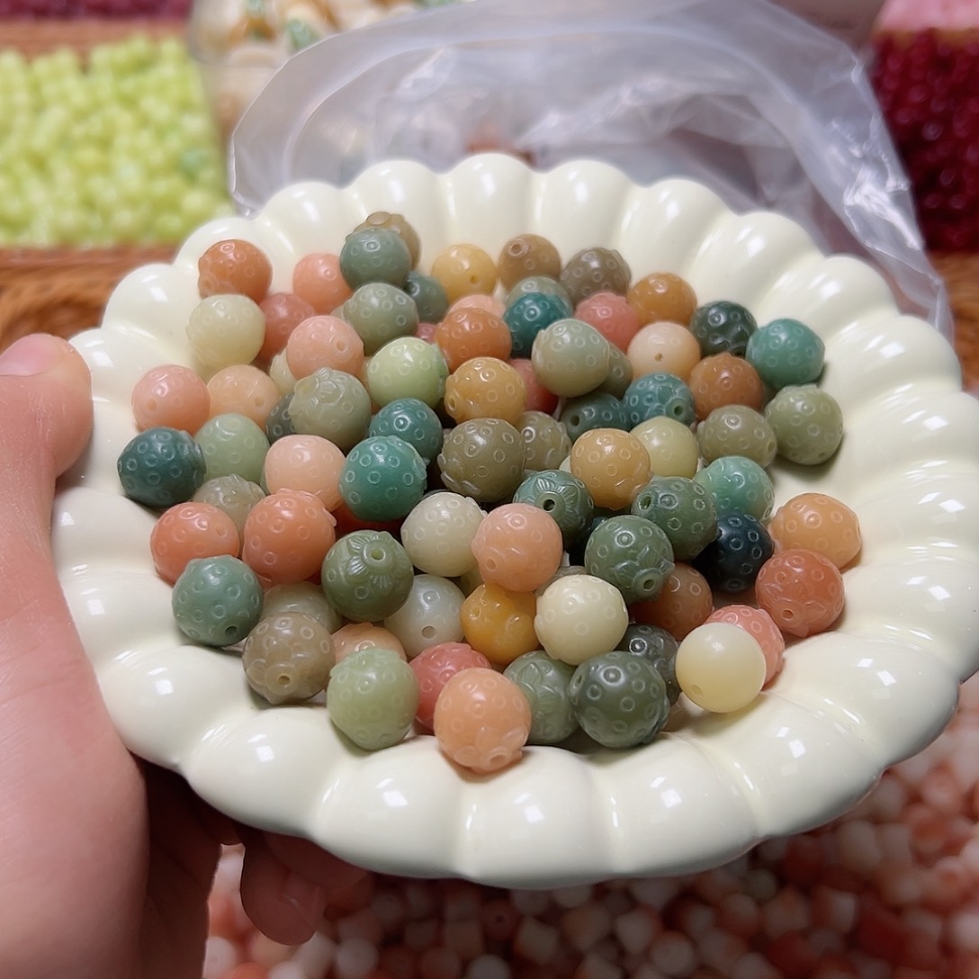 菩提根/象牙果吊坠卡12多宝草莓23颗