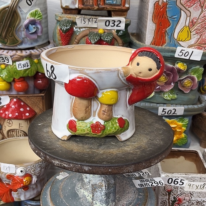 粗陶材质多肉花盆