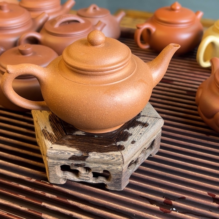 紫砂茶案段泥笑樱180cc