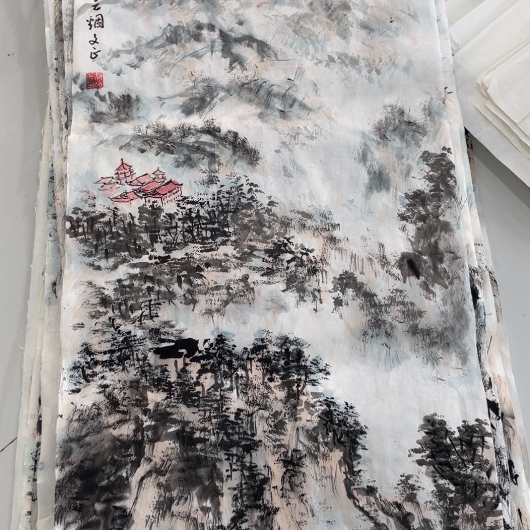 国画赵文正老师绘画