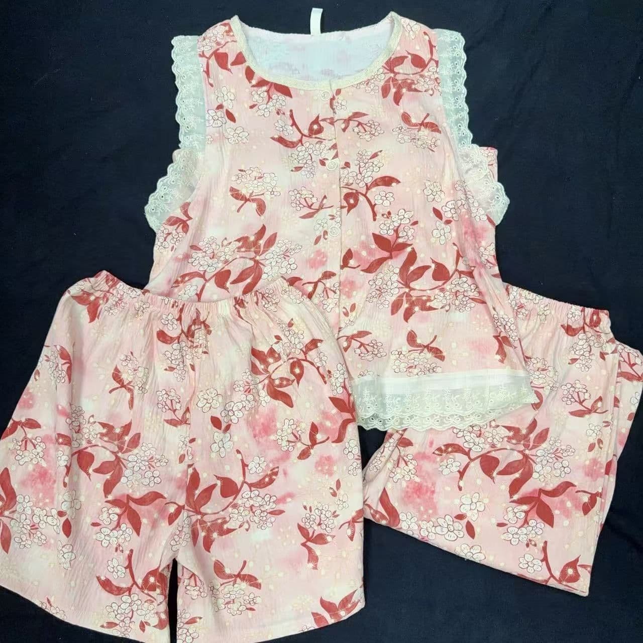 2025年春夏季新款高端三件套装女女士休闲甜美时尚宽松可外穿