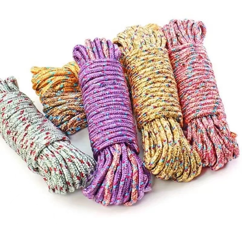 10米多功能尼龙晾衣绳室户外防风防滑宿舍彩色晒衣绳加粗晒被绳沉