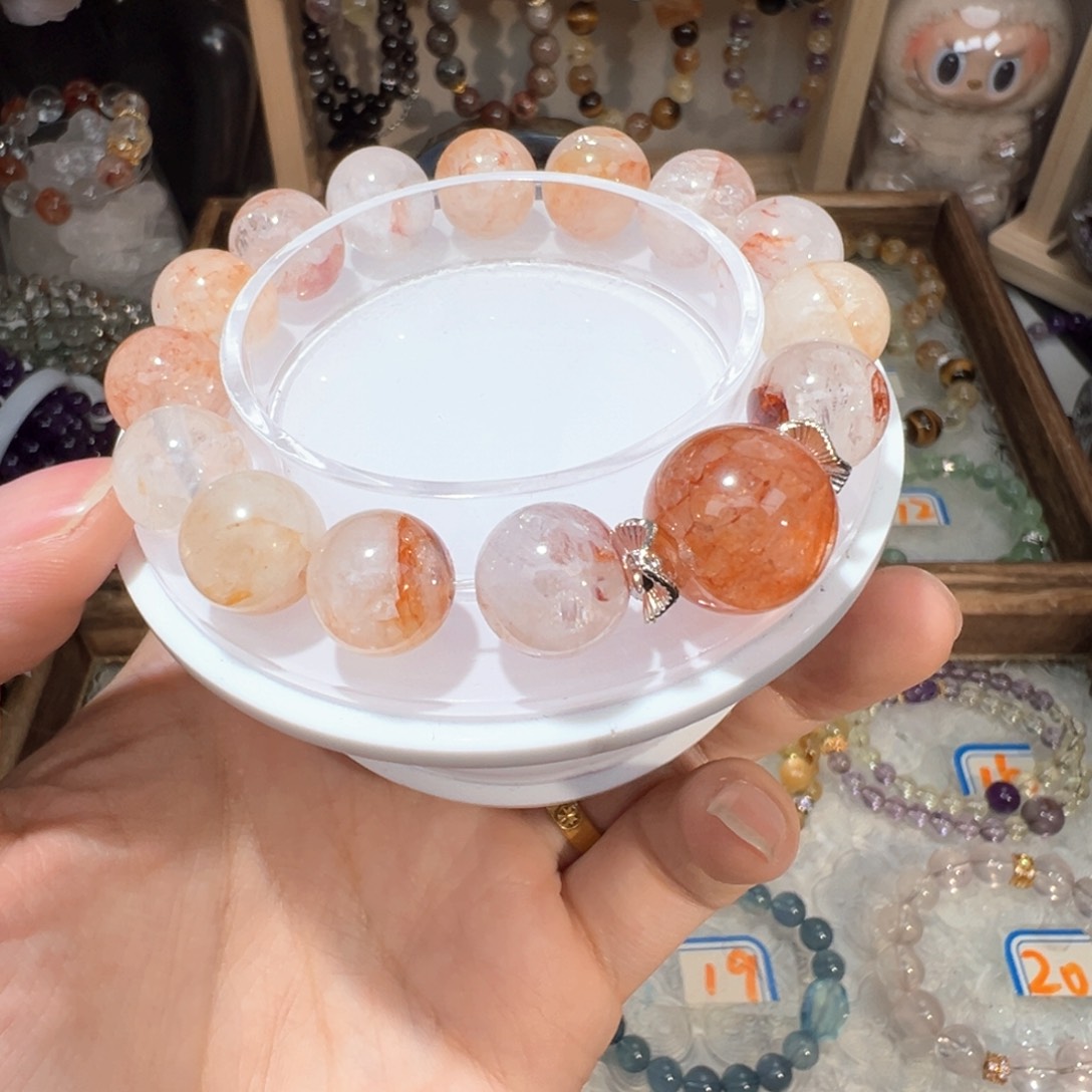 水晶手绳未镶嵌红胶花