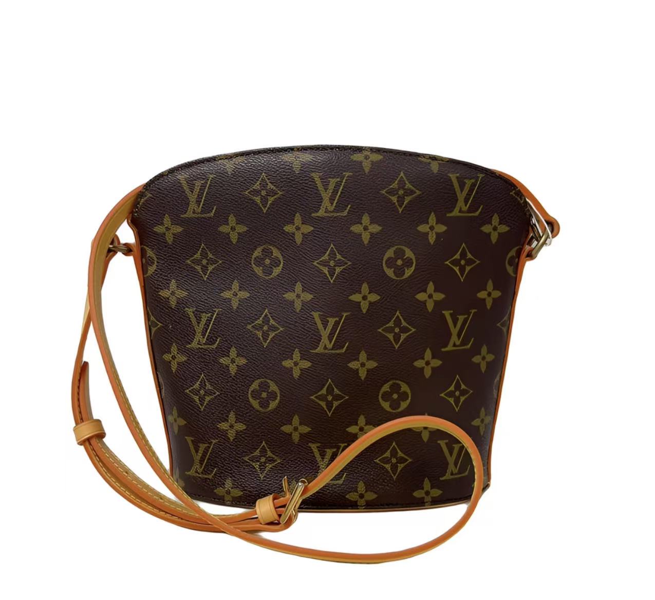 99新 LouisVuitton/路易威登 老花酒壶单肩包 更换植鞣革