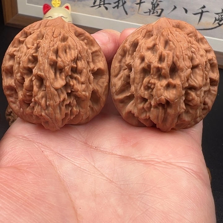 文玩核桃把件全品虎头