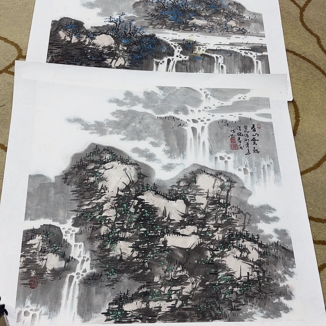 敬***人国画范德忠四尺斗方艺