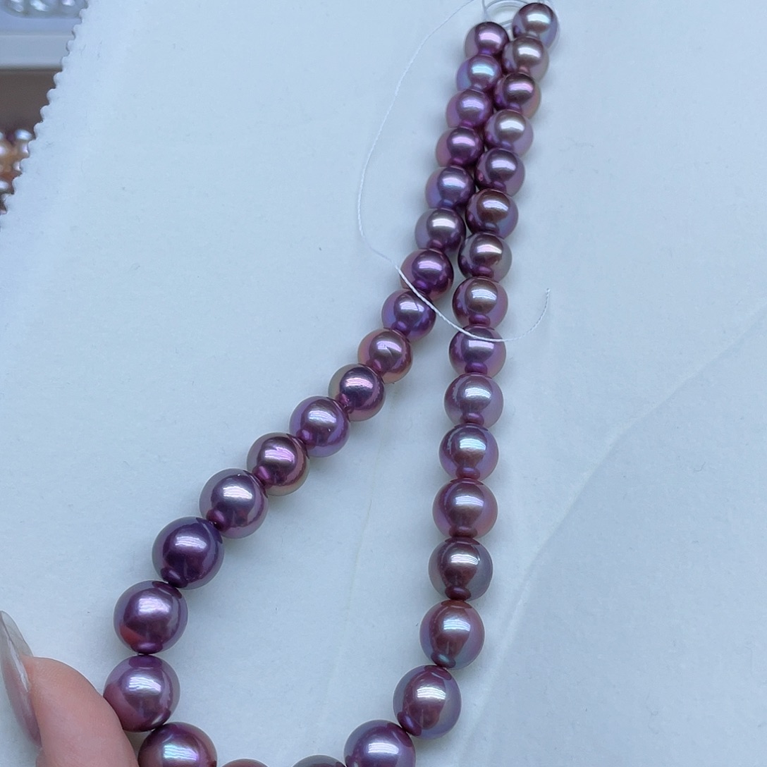 淡水珍珠银S925镶嵌颈饰