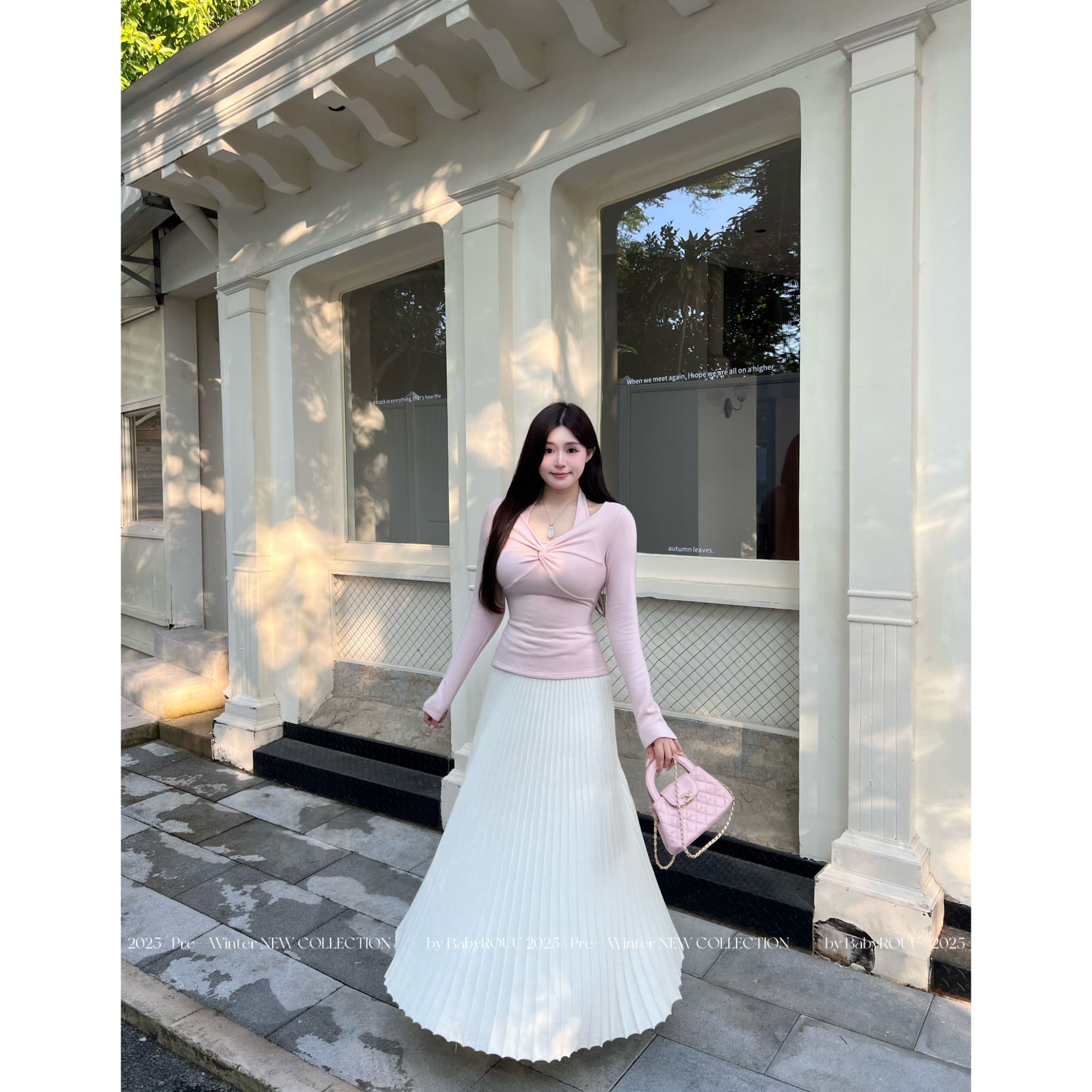 【天鹅湖-半裙】温与柔 定会回购的纸片人半裙！百搭显瘦长款百褶裙