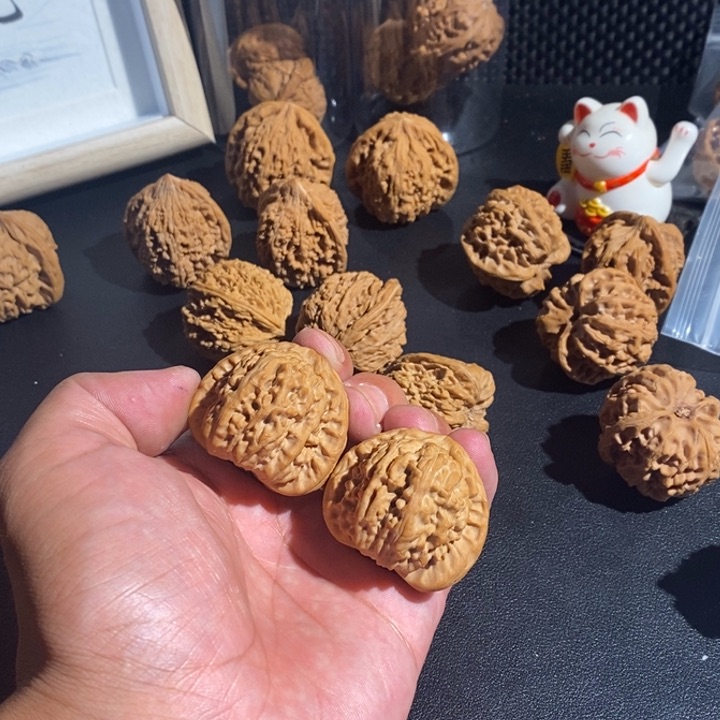 文玩核桃把件白狮子