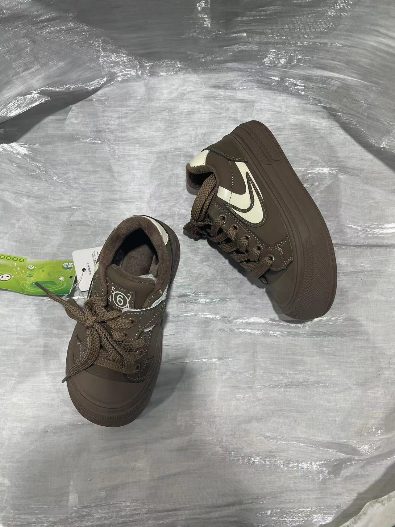 26-37加绒男童休闲鞋百搭女童二棉板鞋1939