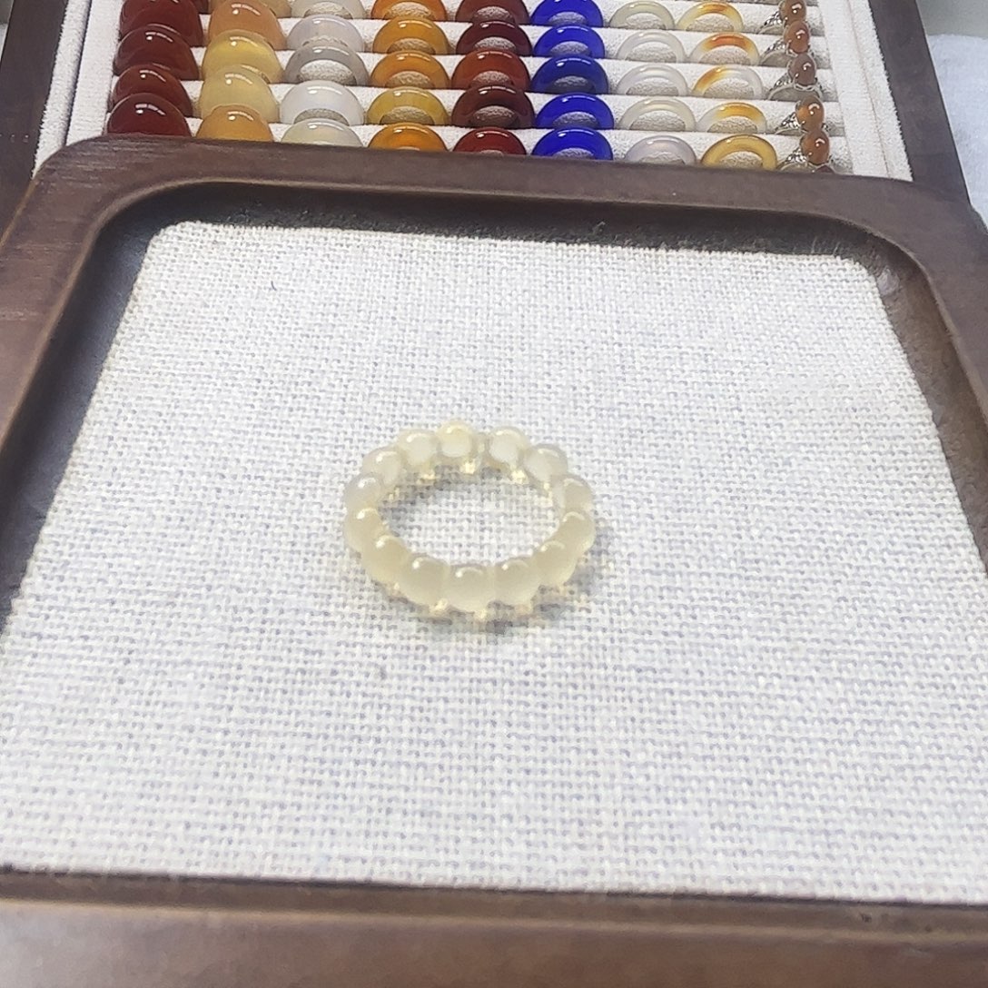 玛瑙/玉髓未镶嵌戒指202港12