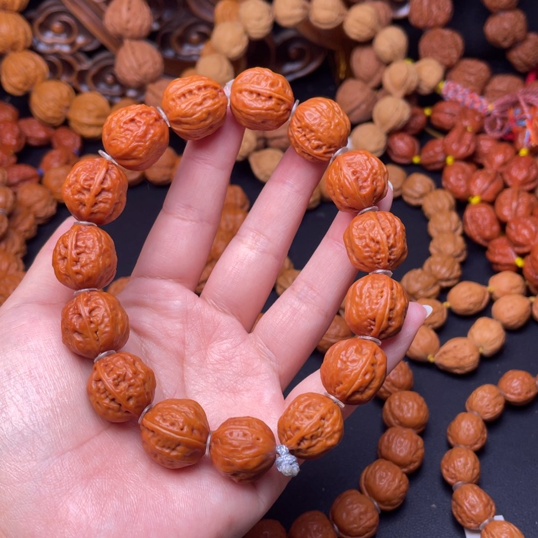 文玩核桃手串油皮蛤蟆手串