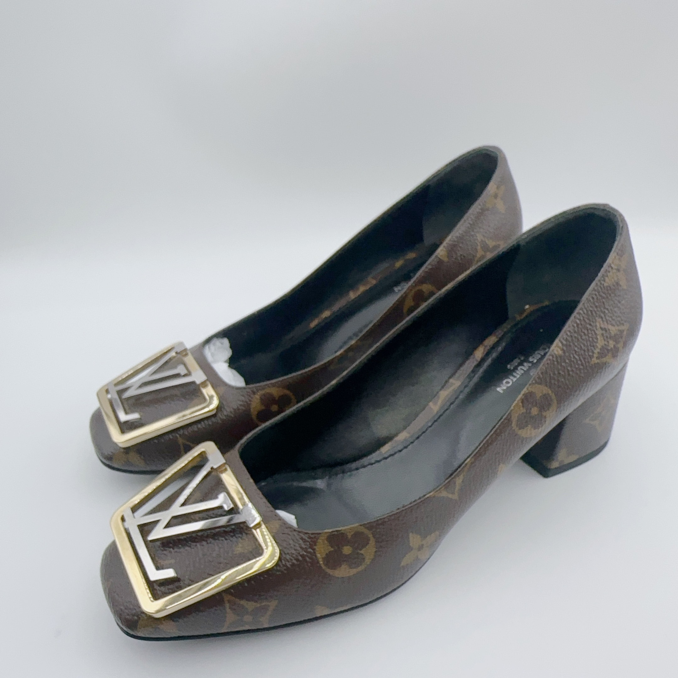 95新 LouisVuitton/路易威登 Lv36码老花高跟鞋01545