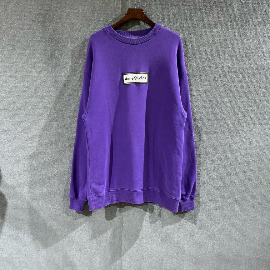 99新 Acne studio （pm）紫色圆领卫衣 xxs码/7237