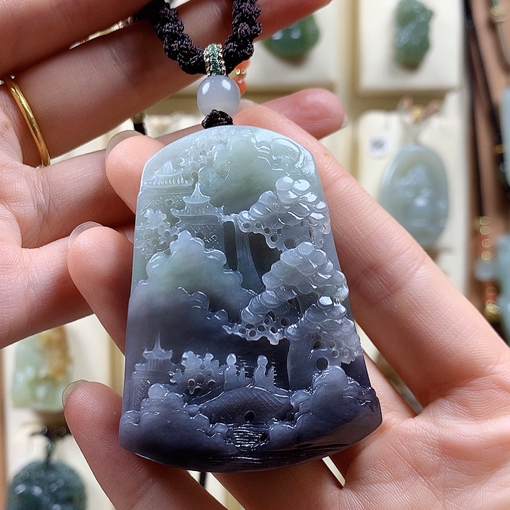 颈饰未镶嵌和田玉壮****凉