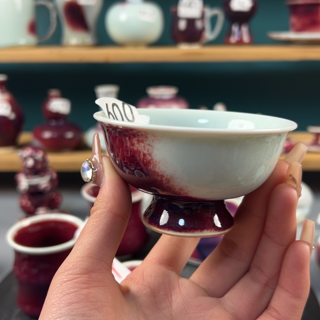 瓷片全品无暇主人杯纯手工