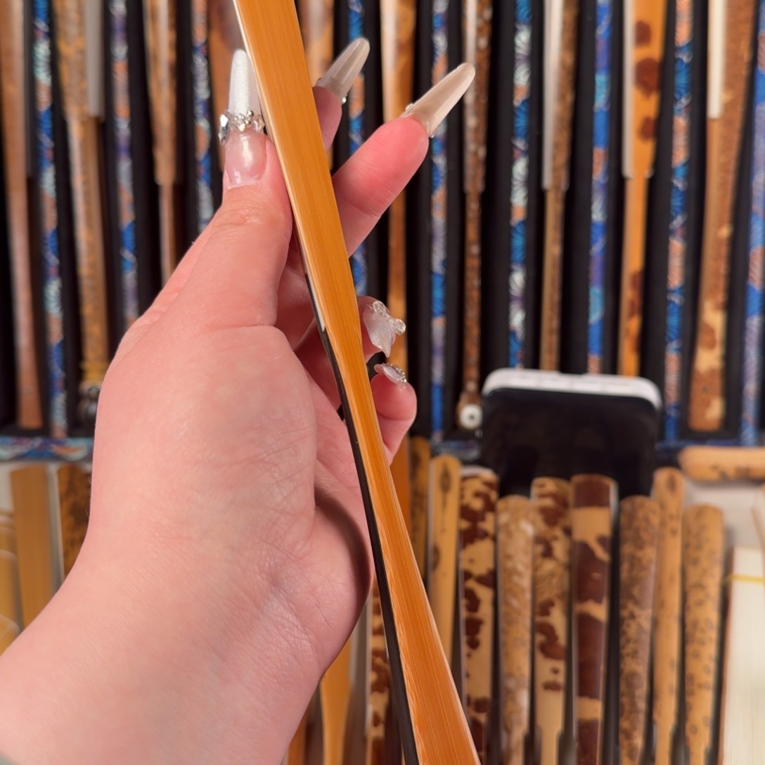 扇子飞**高兵哥扇艺斑竹折扇小明