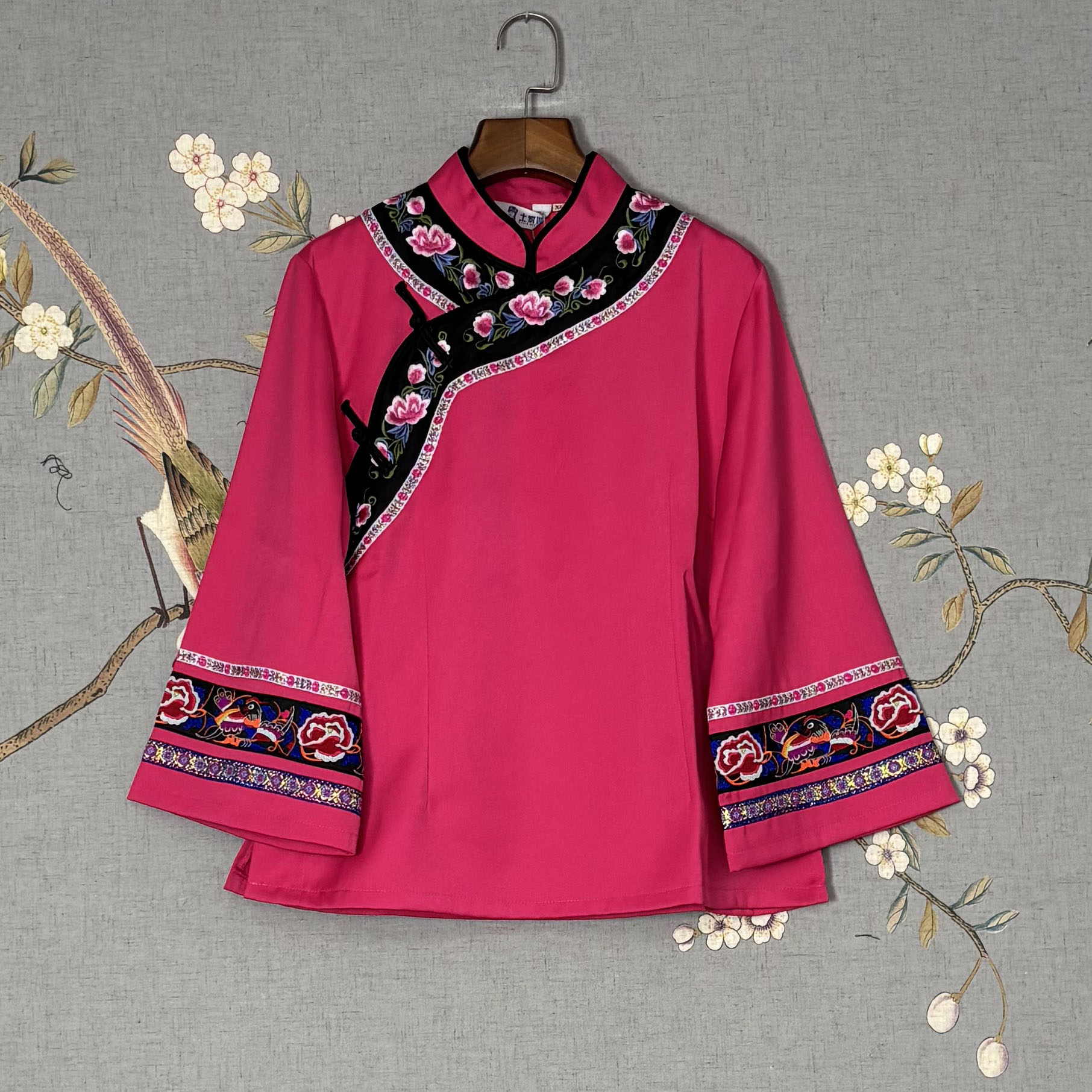 土家妹【工厂特惠】厚款土家族苗族传统民族服绣花9分袖上衣123711