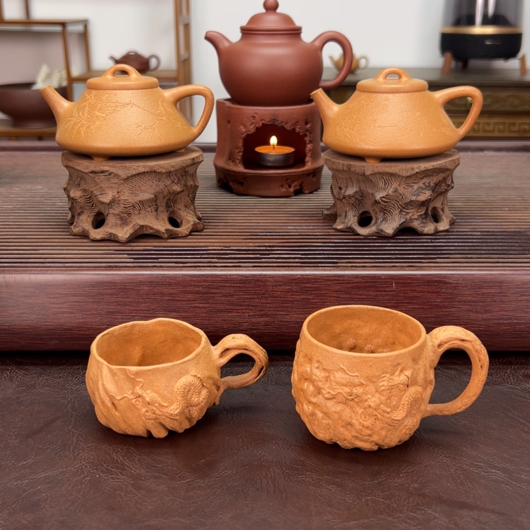 C***.茶壶紫砂黄金段紫砂壶