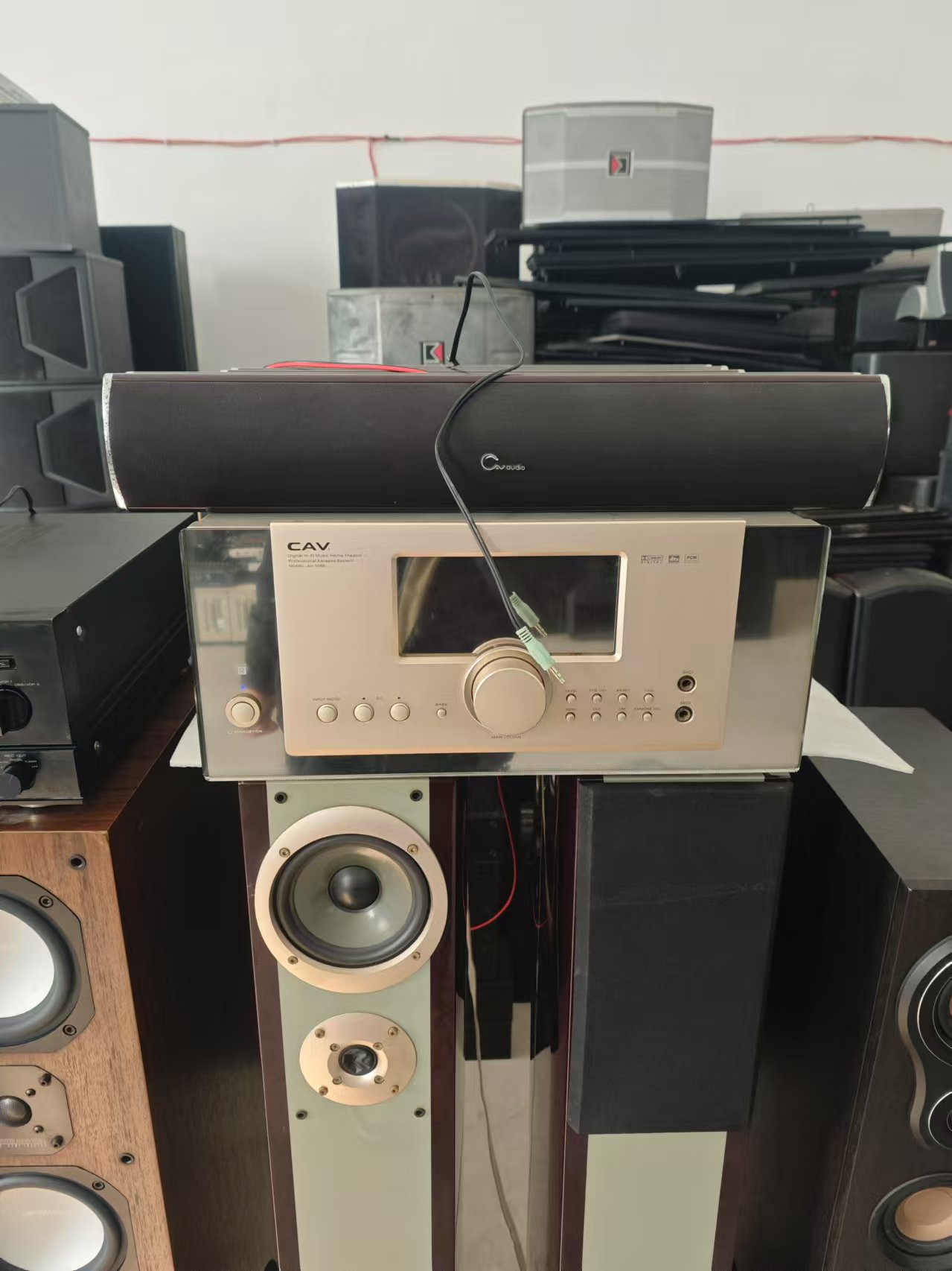 9新  《CAV  1086功放 + CAV 主箱+中置环绕 一套 》运费自理