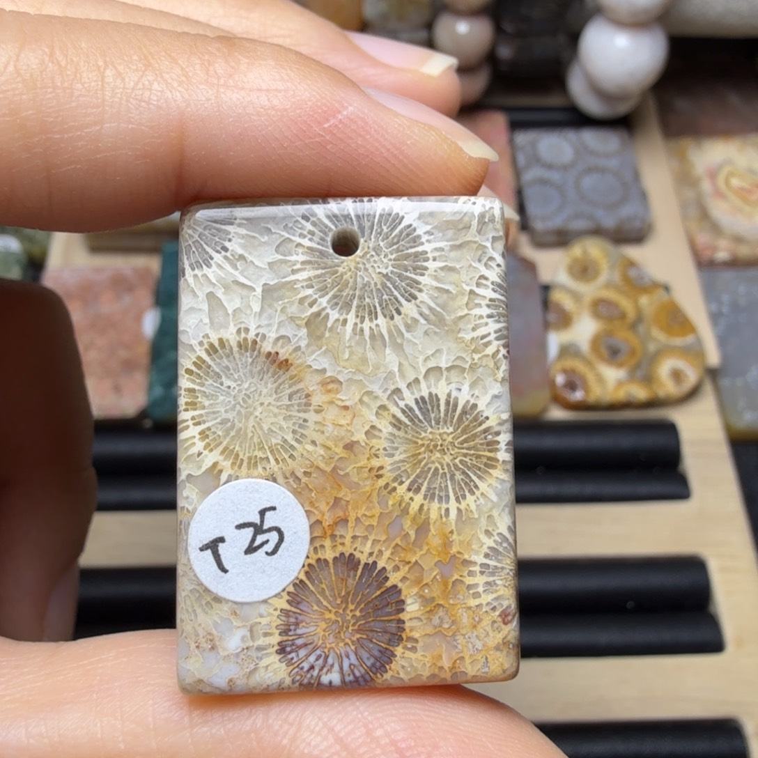 硅化玉未镶嵌有彩大花，有包容