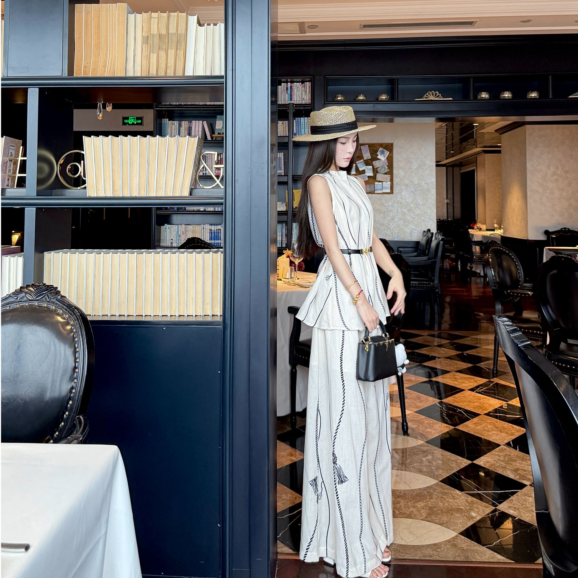 【菲菲Faye】极简老钱风亚麻套装气质名媛时尚套装