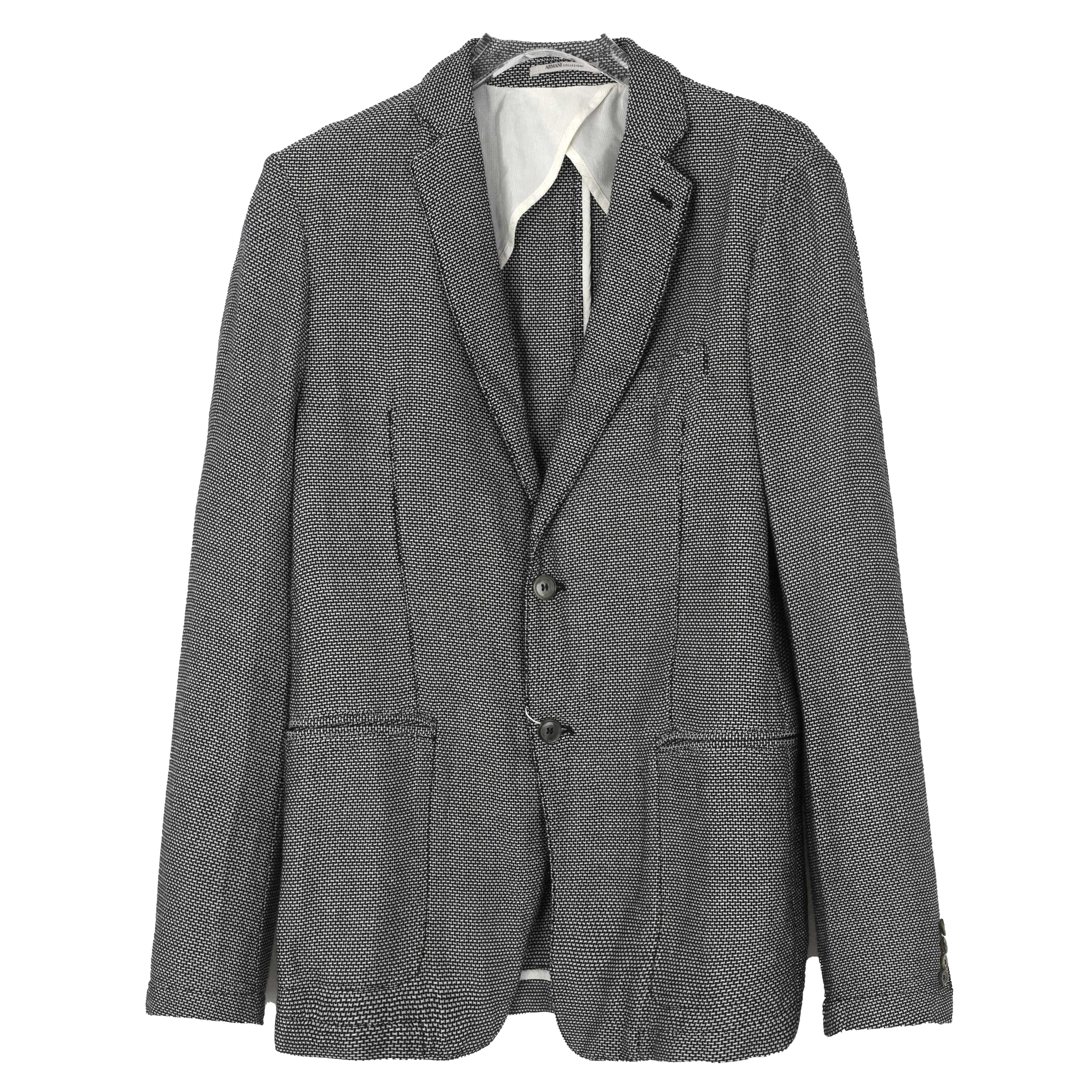 ARMANI COLLEZIONI 阿玛尼男士千鸟格翻领外套NCG07SNCS40198